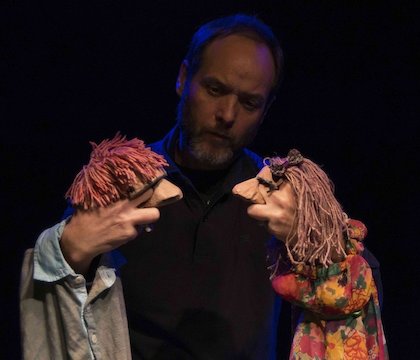Spanish puppeteers at the 2019 Saguenay International Puppet Arts Festival